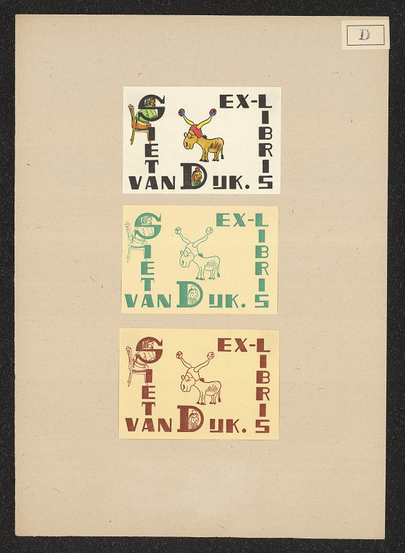 Constant van Dijk – Exlibris Siet van Dijk 