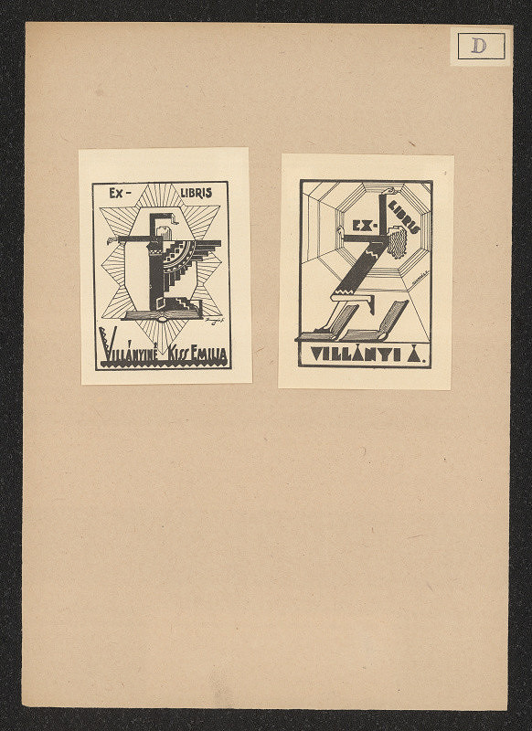 Ferenc Dürer, Albrecht Dinnyés – Exlibris Villányiné Kiss Emilia 