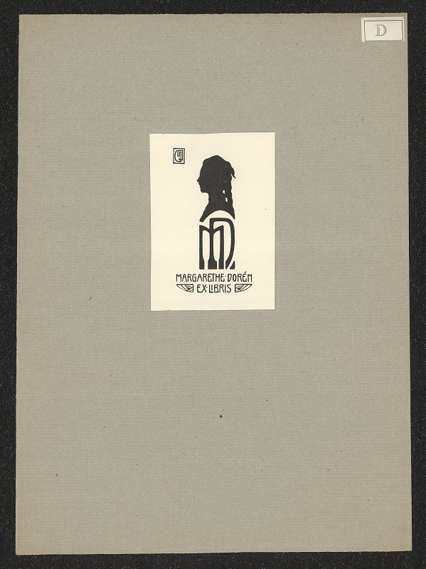 G. Dorén – Margarethe Dorén exlibris 