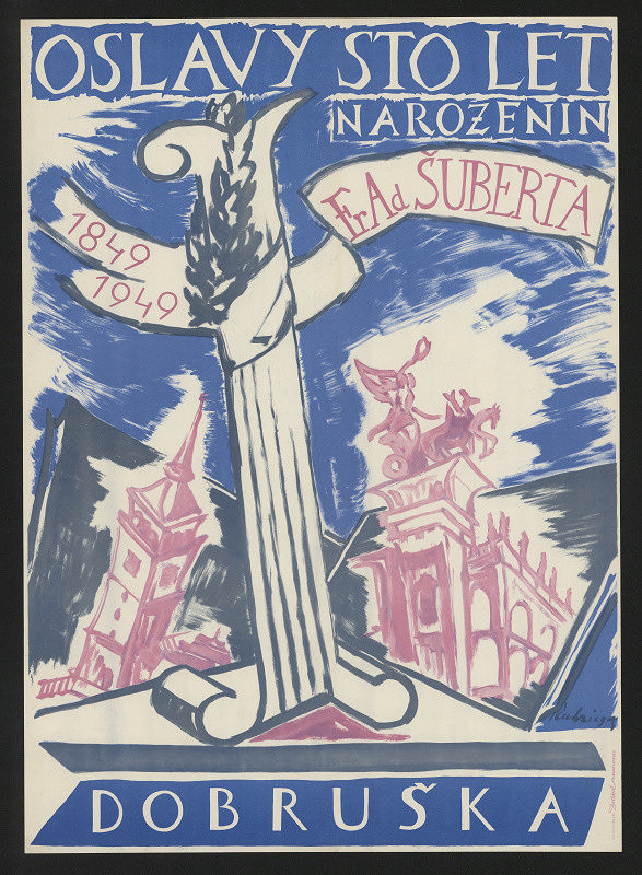 signatura nečitelná – Oslavy 100 let od narození F.A. Šuberta 1849-1949 