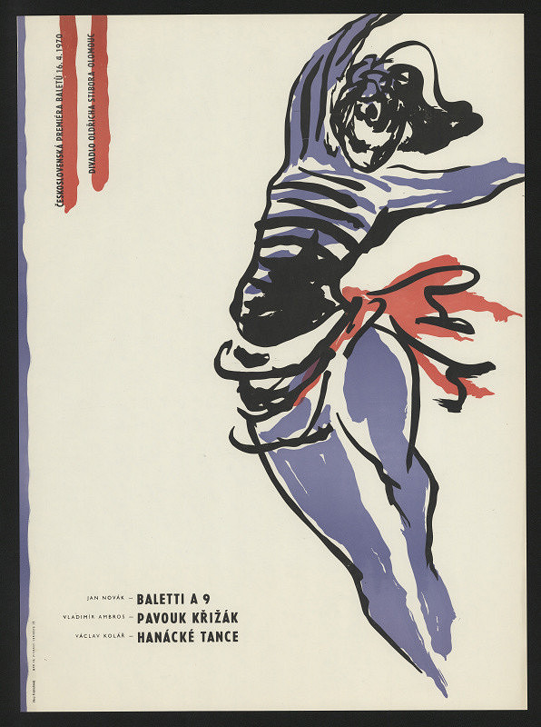 Věra Fridrichová – Hanácké tance. Českoslov. premiera baletní 16.4.1970. Divadlo Oldř. Stibora Olomouc 