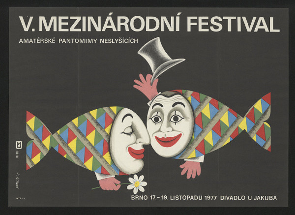 Marie Tichá – Mezinárodní festival amatérské pantomimy neslyšících Brno 1977 Divadlo U Jakuba 