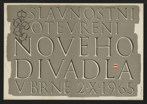 Vojtěch Štolfa – Slavnostní otevření nového divadla v Brně 2.10. 1965 