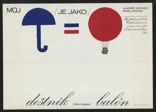 Boris Mysliveček – Můj deštník je jako balón. Divadlo Radost Brno 