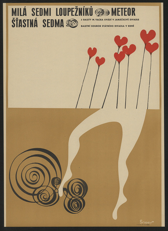 František Borovec – Milá sedmi loupežníků, Meteor, Šťastnií sedma. Baletní soubor Stát.divadla v Brně - Janáčkovo divadlo 