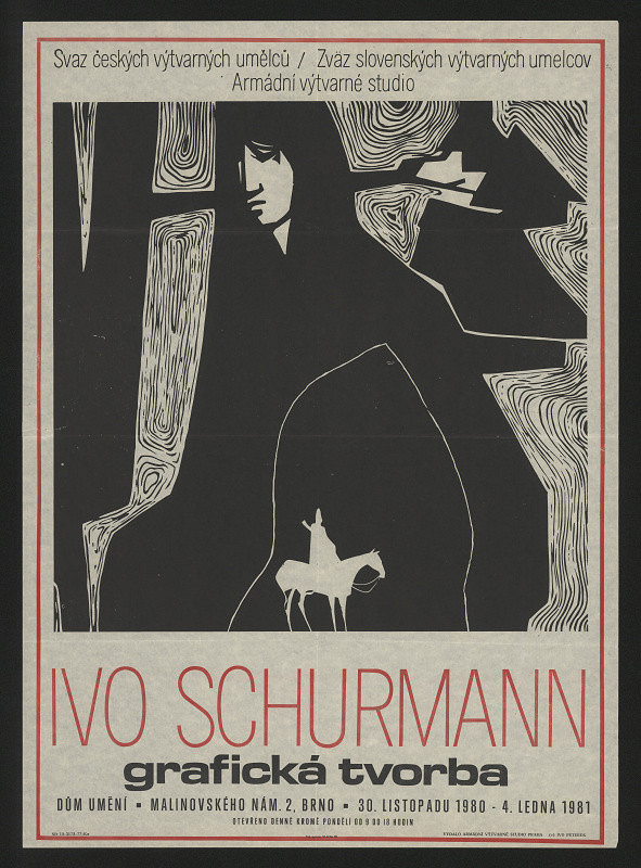 Ivo Peterek – Ivo Schurmann. Grafická tvorba. Dům umění Brno 1981 