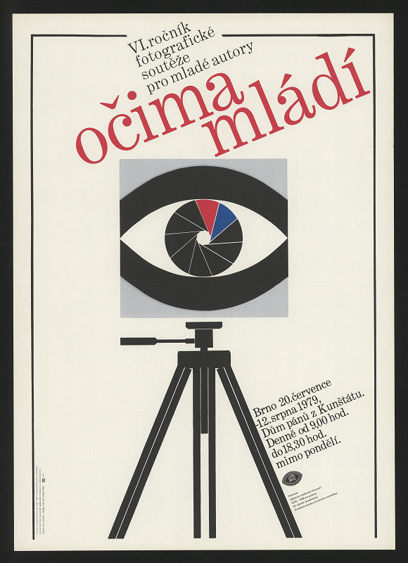 Jan Jiskra – VI. ročník fotografické soutěže pro mladé autory očima mládí. DUMB, Dům pánů z Kunštátu 20.7.-12.8.1979 