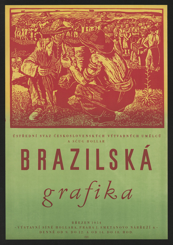 neznámý – Brazilská grafika. Výstavní síně Hollara, březen 1954 