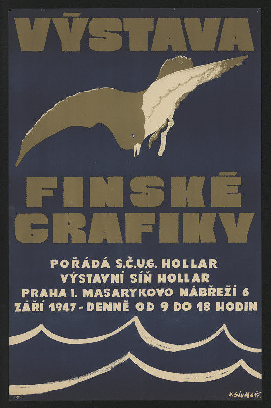 Václav Sivko – Výstava finské grafiky, SČUG Hollar, duben 1947 