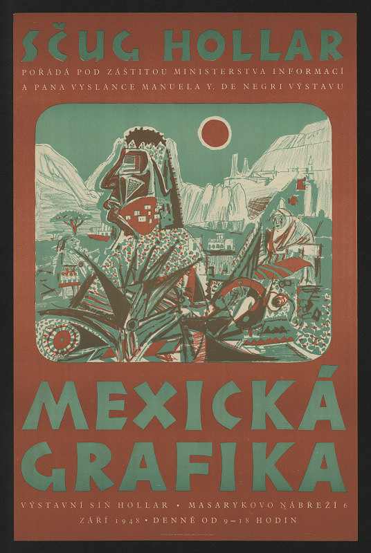 neznámý – Mexická grafika. SČUG Hollar, září 1948 