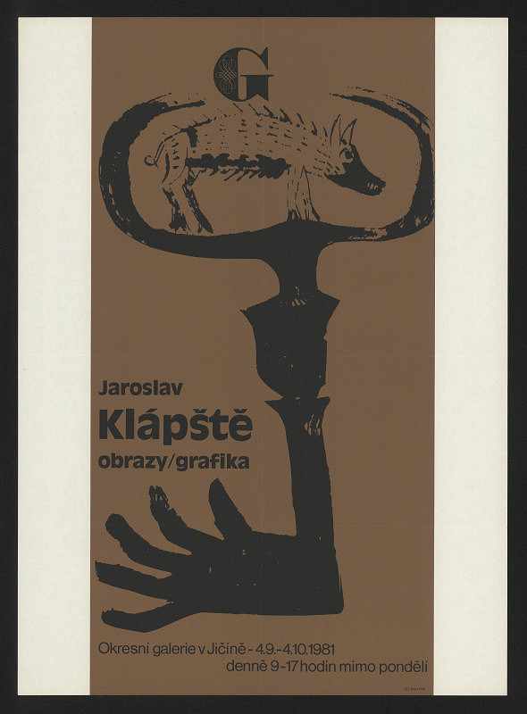 neznámý – Jaroslav Klápště. Obrazy, grafika. Okres. galerie v Jičíně, 4.9.-4.10.1981 