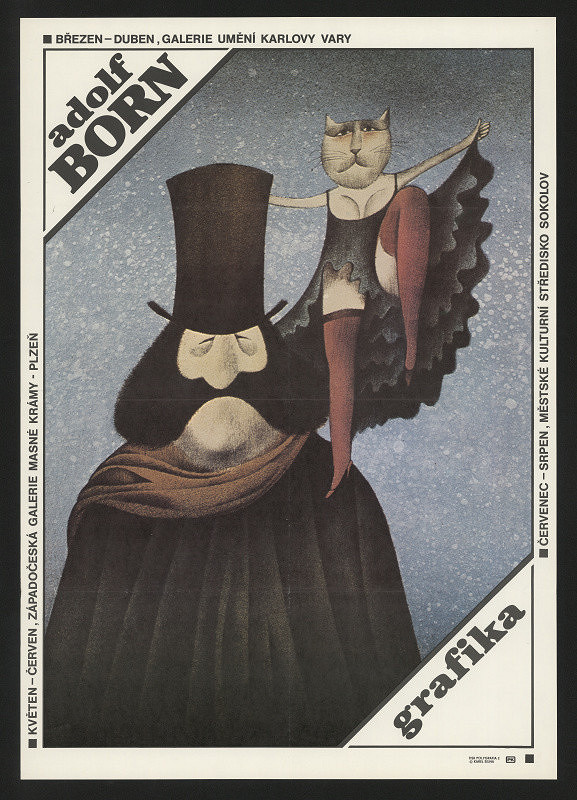 Karel Šejna – Adolf Born, Grafika, GU Karlovy Vary, Západočes. galerie Plzeň, Sokolov 