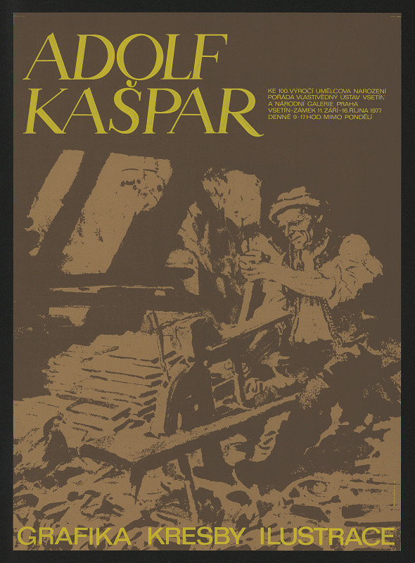 neznámý – Adolf Kašpar. Grafika, kresby, ilustrace. Ke 100. výr. umělcova narození. Vlastiv. ústav Vsetín, NG Praha 1977 