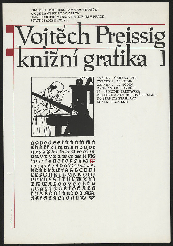neznámý – Vojtěch Preissig, knižní grafika KSPPOP Plzeň, UPM Praha 1989 