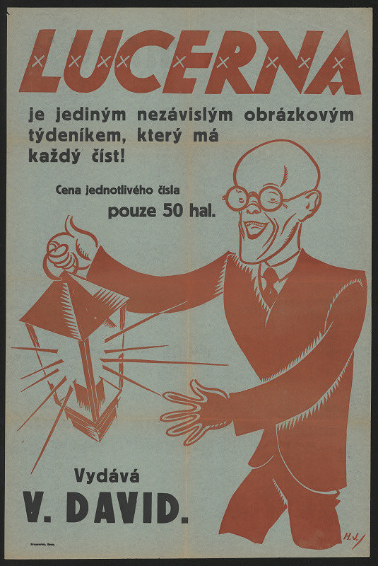 Hans Jakesch – Lucerna - nezávislý obrázkový týdeník, vydává V. David 