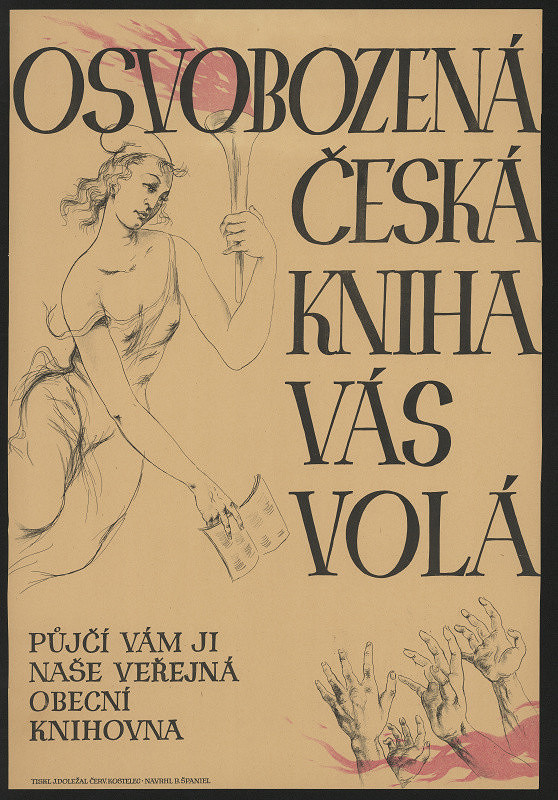 Bohumír Španiel – Osvobozená česká kniha vás volá. Veřejná knihovna 
