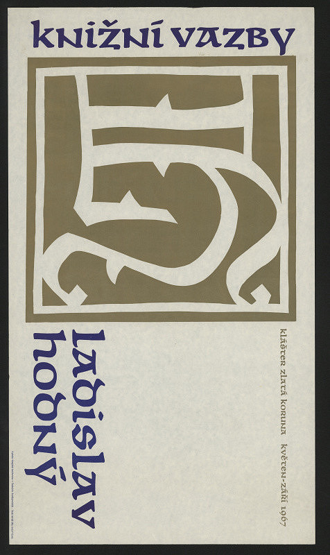 Ladislav Hodný/1909 – Knižní vazby Ladislav Hodný, Klášter Zlatá koruna 