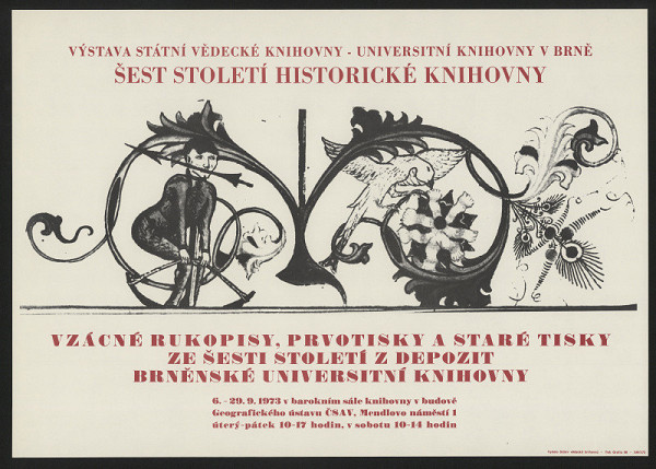 neznámý – Vzácné rukopisy, prvotisky a staré tisky ze šesti století z depozit Brněnské univers.knihovny 1973 