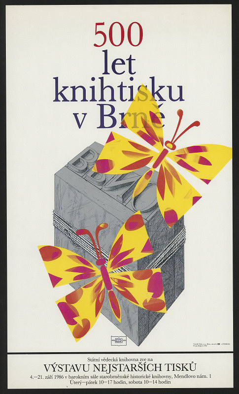Jan Rajlich st. – 500 let knihtisku v Brně. Výstava nejstarších tisků 1986 
