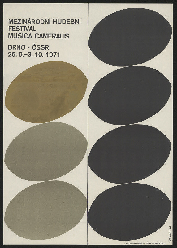 Jiří Hadlač – Mezinárodní hudební festival Musica Cameralis Brno ČSSR 1971 
