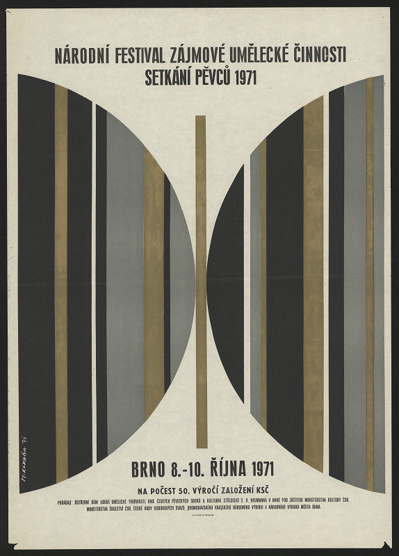 Milan Klvaňa – Národní festival zájmové umělecké činnosti. Setkání pěvců. Brno 1971, 