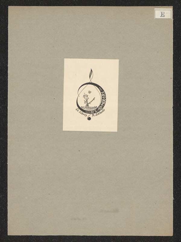 Raguar Eklund – Ex libris R. Eklund, Ni´L Admirarari 