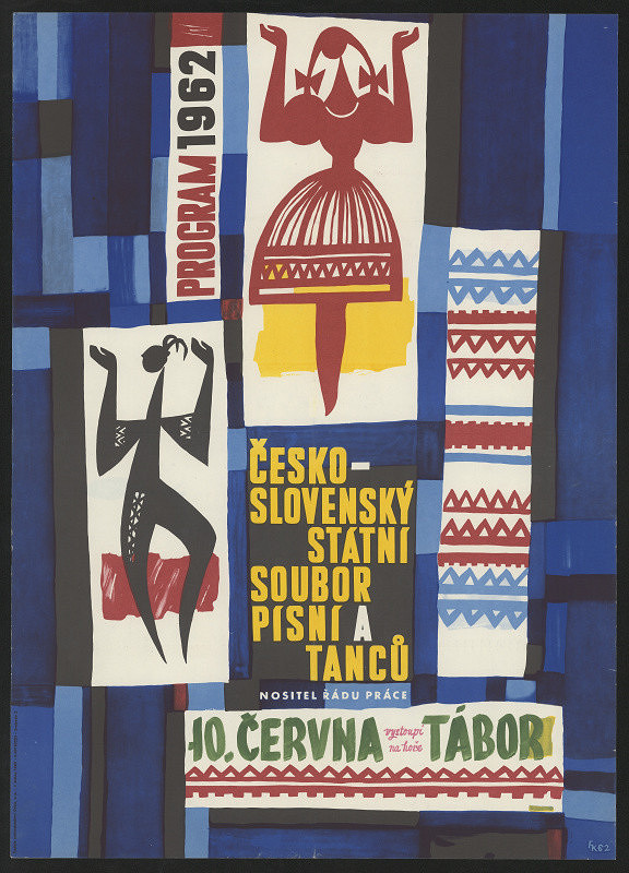 signatura FK – Československý státní soubor písní a tanců. Program 1962 Hora Tábor 