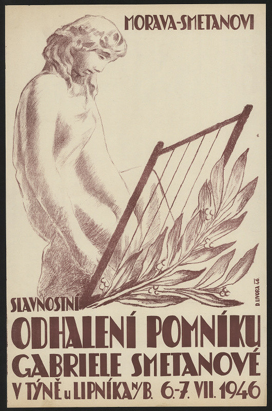 Demeter Livora – Morava Smetanovi. Slavnostní odhalení pomníku Gabriele Smetanové v Týně u Lipníka nad Bečvou 1946 
