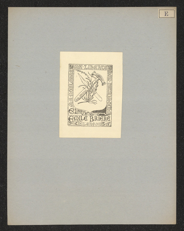 Charles-Eduard Eldred – Exlibris Emile Briere 