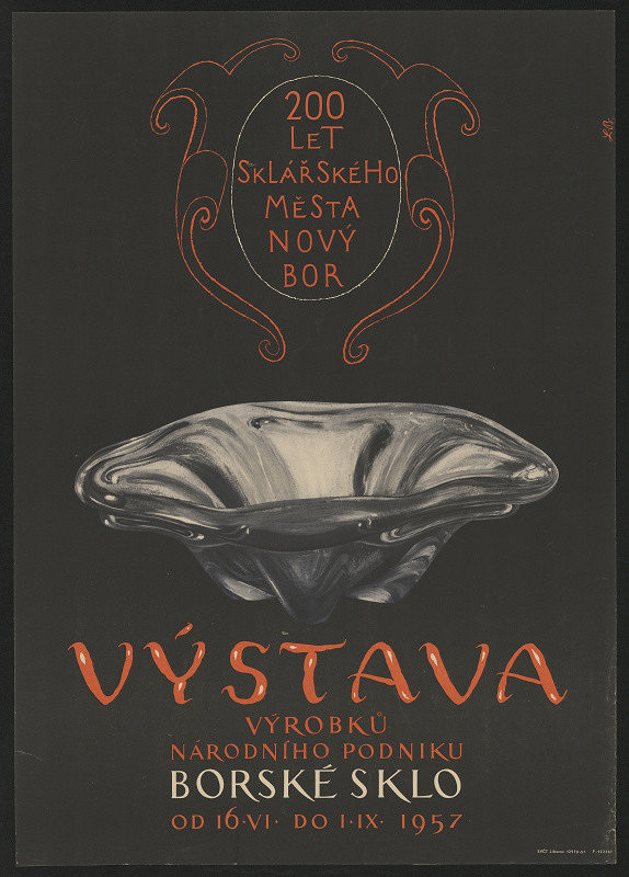 signatura LB – Výstava výrobků n.p. Borksé sklo 