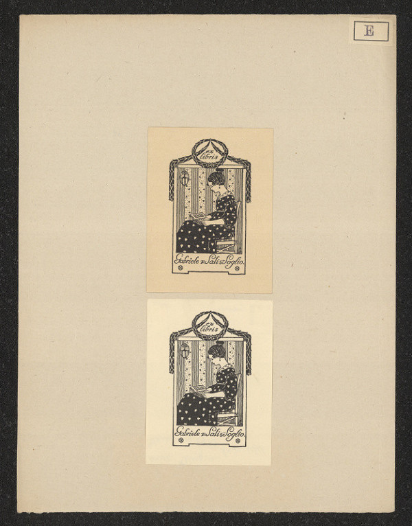 Erich Elingius – Ex libris Gabriele v. Salis Soglio 