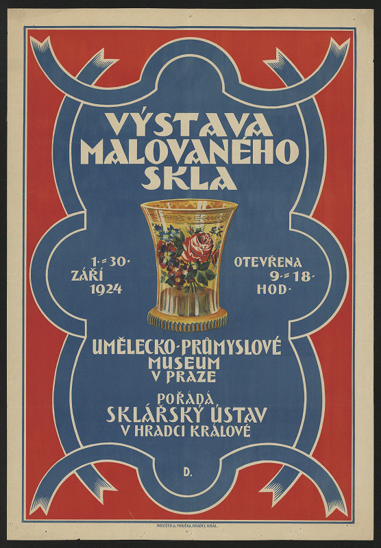signatura D – Výstava malovaného skla UPM v Praze 1924 