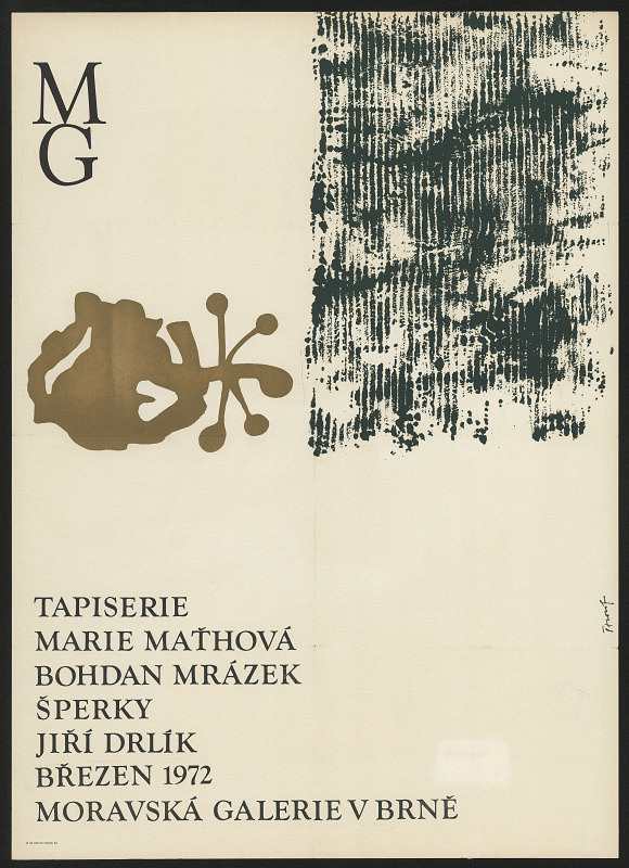 Ivan Štrouf – Tapisérie Marie Maťhová, šperky Jiří Drlík, MG1972 