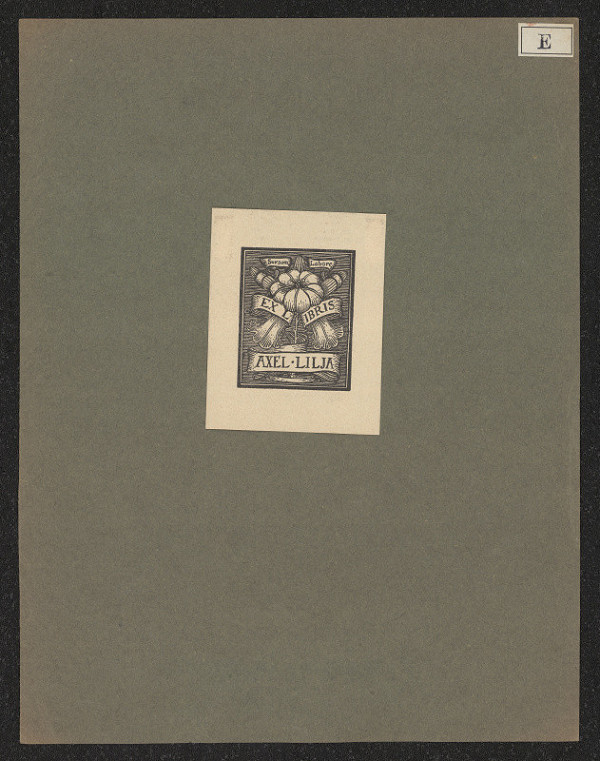 Albert Engström – Ex libris Axel Lilja 