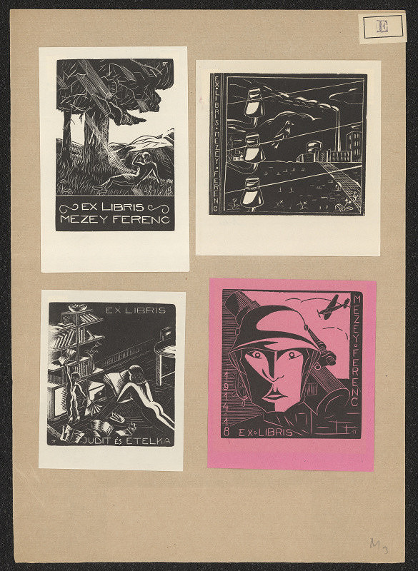 István Erdei – Ex libris Mezey Ferenc 