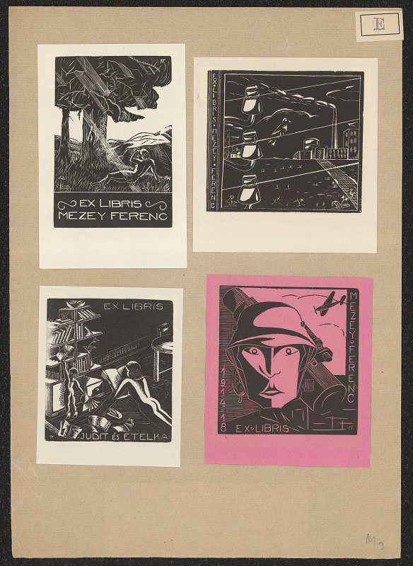 István Erdei – Ex libris Mezey Ferenc 