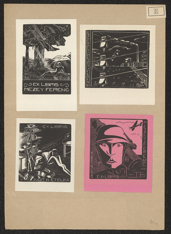 István Erdei – Ex libris Mezey Ferenc 