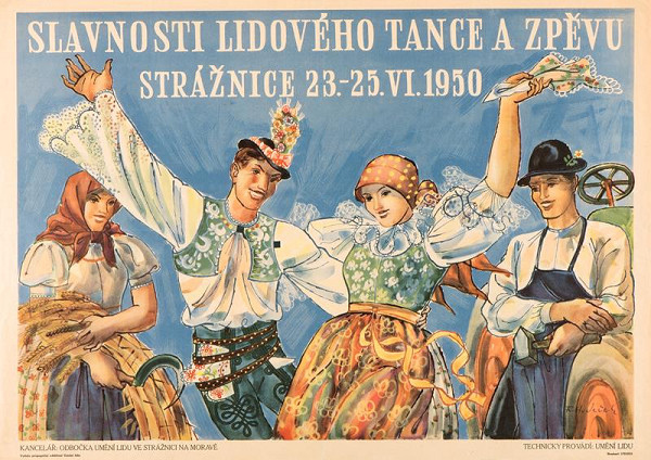 František Hudeček – Slavnosti lidového tance a zpěvu Strážnice 1950 