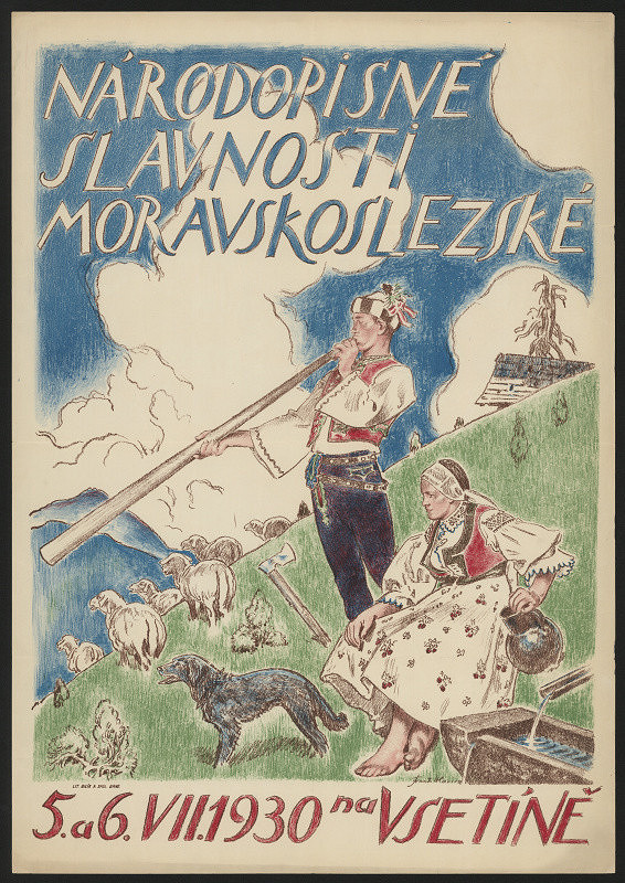 František Hlavica – Národopisné slavnosti Moravskoslezské na Vsetíně 1930 