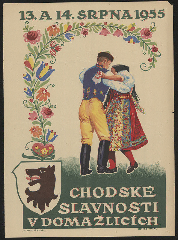 Karel Kuneš – Chodské slavnosti v Domažlicích 1955 