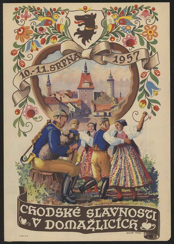 Karel Kuneš – Chodské slavnosti v Domažlicích 1957 