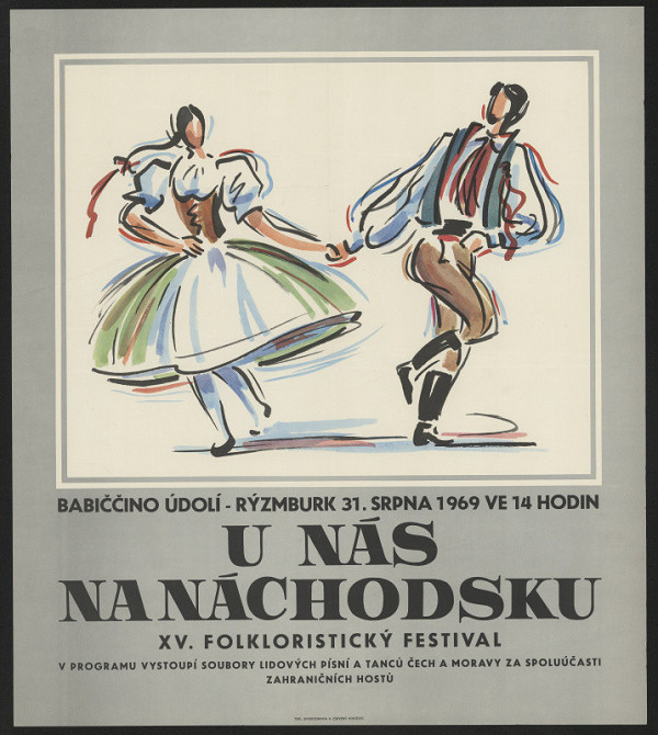 neznámý – U nás na Náchodsku. 15. folkloristický festival Babiččino údolí 1969 