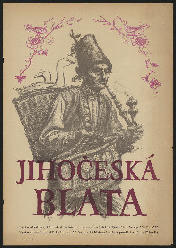 Jan Halla – Jihočeská Blata, České Budějovice Krajské muzeum 1958 