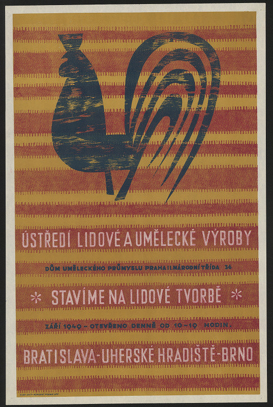 neznámý – ÚLUV Praha Stavíme na lidové tvorbě 1949, Bratislava, Uherské Hradiště, Brno 