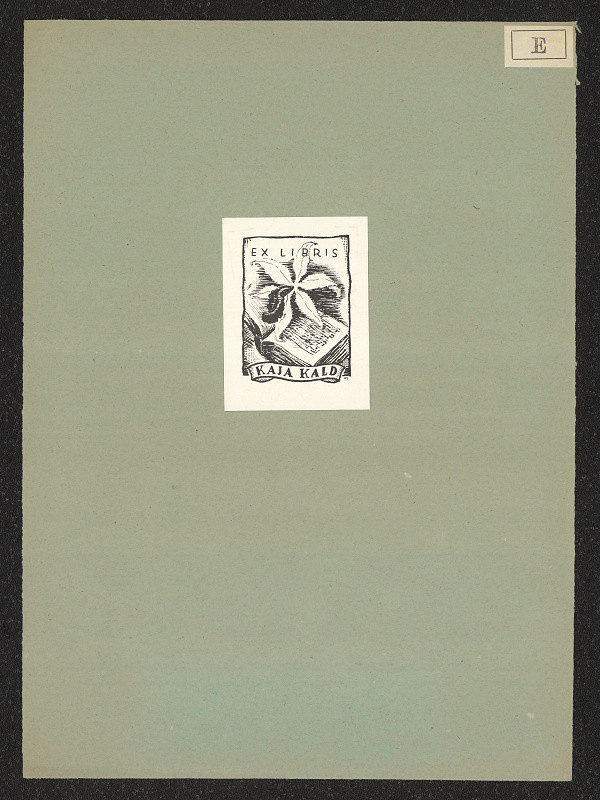 V. Erller – Ex libris Kaja Kald 