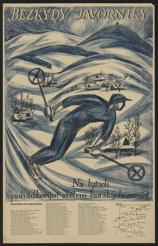 neznámý – Bezkydy, Javorníky. Na lyžích pohádkovým světem horských samot 