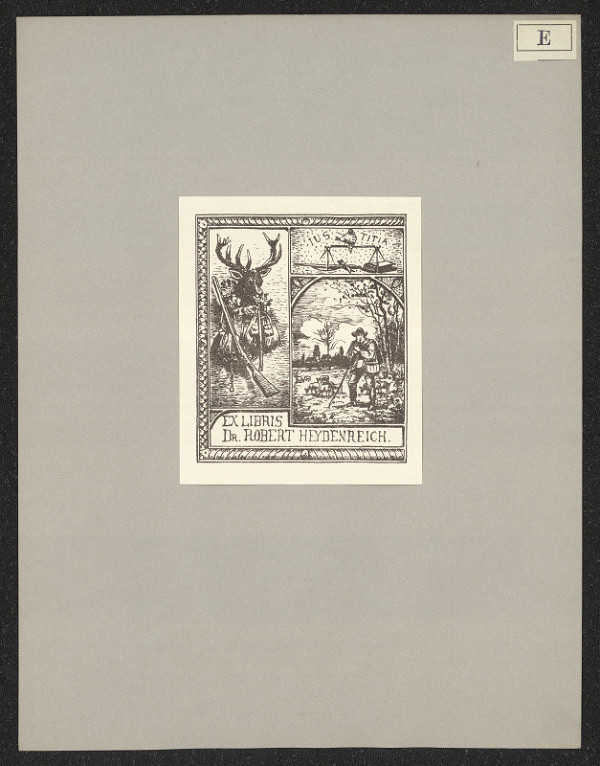 Eilmar von Eschwege – Ex libris Dr. Robert Heydenreich 