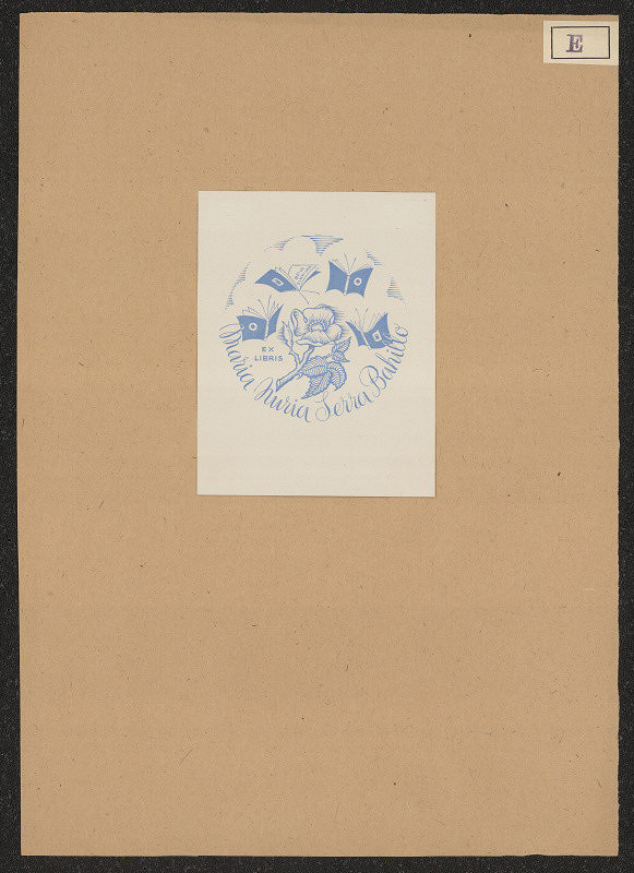 Joan Estiarte Samsó – Ex libris Maria Nuria Serra Bahillo 