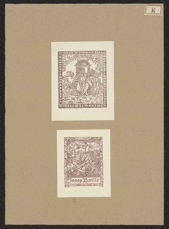 Joan Estiarte Samsó – Ex libris Josep Batlle 