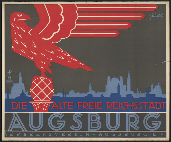 Hans Döllgast – Die alte freie Reichsstadt Augsburg, Verkehrsverein Ausstellung 
